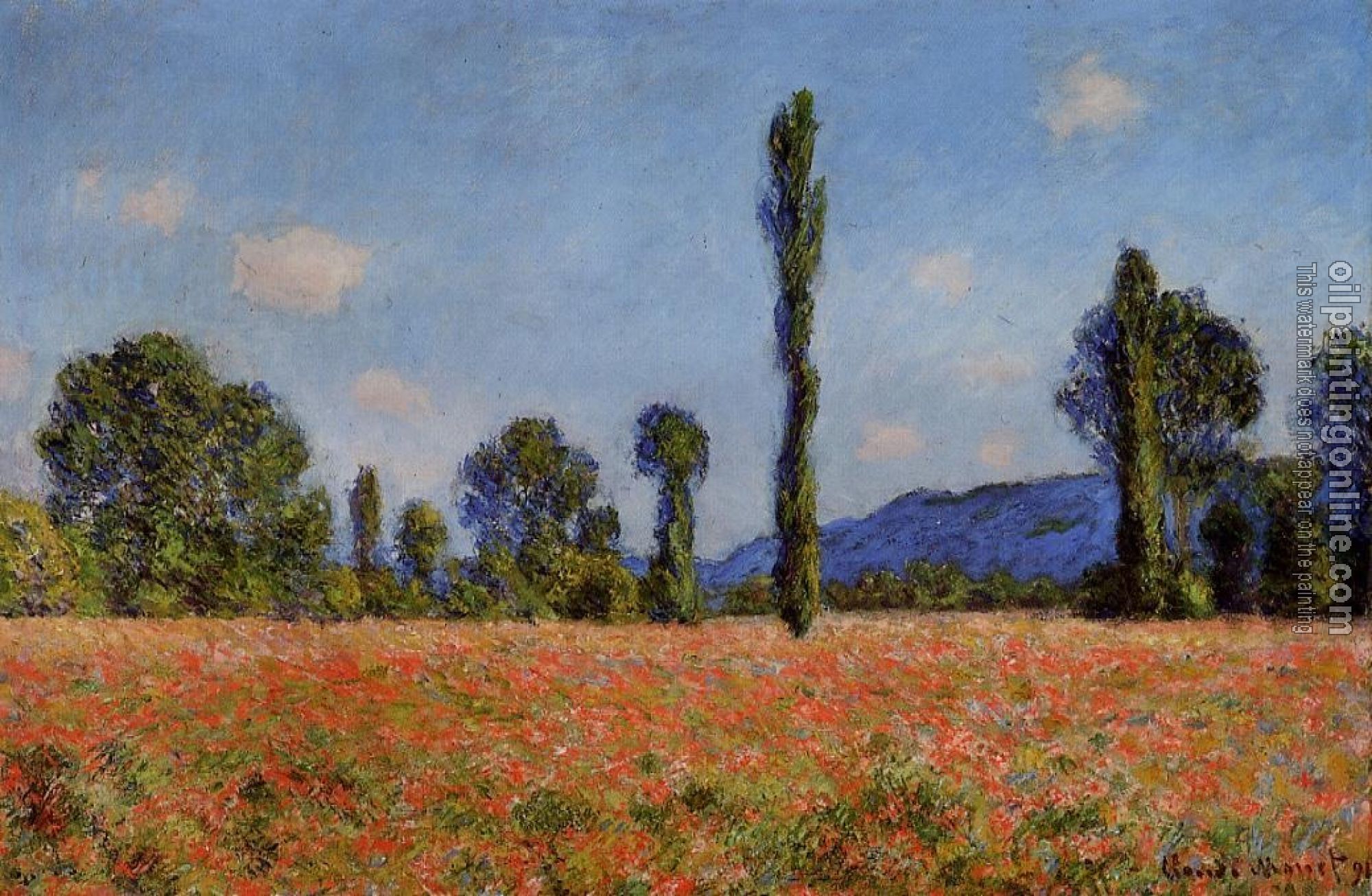 Monet, Claude Oscar - Poppy Field